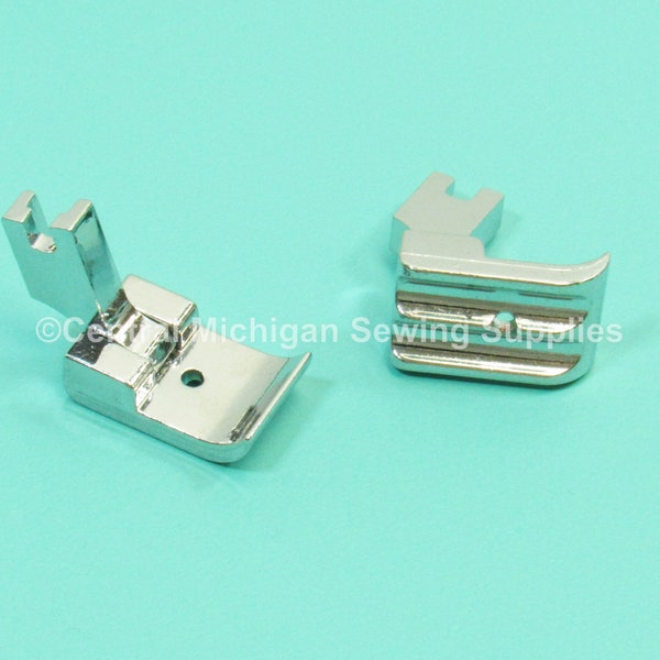 Double Cord Welting / Piping Foot Choose From 1/8", 3/16", 1/4" - Singer Sewing Machine Slant Needle