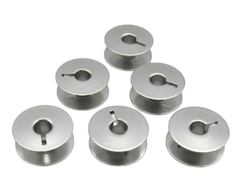Bobbins (6 pack) - Fits Singer Sewing Machine Model 206, 206K, 306, 306K, 306W, 319, 319W