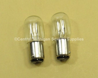 Light Bulbs 5/8" base, Length of glass 1 1/2", Medium Size, Push in Style, Clear Glass