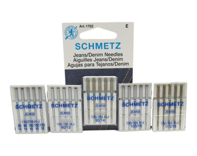 Schmetz Sewing Machine Needles - Denim / Jeans - Fits Most Home Machines