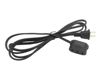 Replacement Power Cord Single Lead - Fits Singer Models 66, 99, 15-86, 15-88, 15-90, 15-91, 201, 206W, 206K, 306K, 306W, 319, 319W