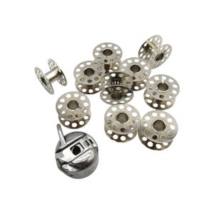 Bobbin Case & Bobbins - Fits Many Sewing Machines Kenmore, White, Brother, Pfaff, New Home, Janome