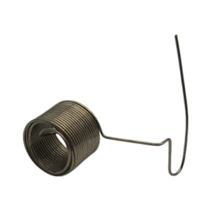 May include: A silver metal spring with a coiled section and a bent wire extending from the side.