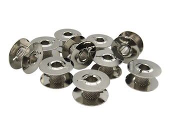 Metal Bobbins (10 pk) Fits Necchi 510, 512, 513, 515, BF, BU, SUPERNOVA