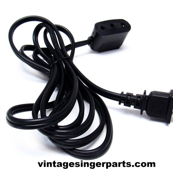 Singer Sewing Machine Power Cord Single Lead Fits 301A, 401A, 403A, 404