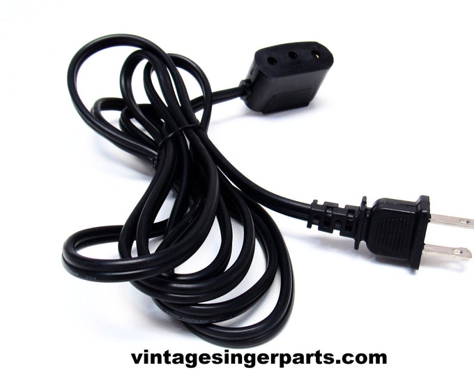 New Replacement Power / Controller Cord - Fits Singer Models 221, 221K,  222, 222K