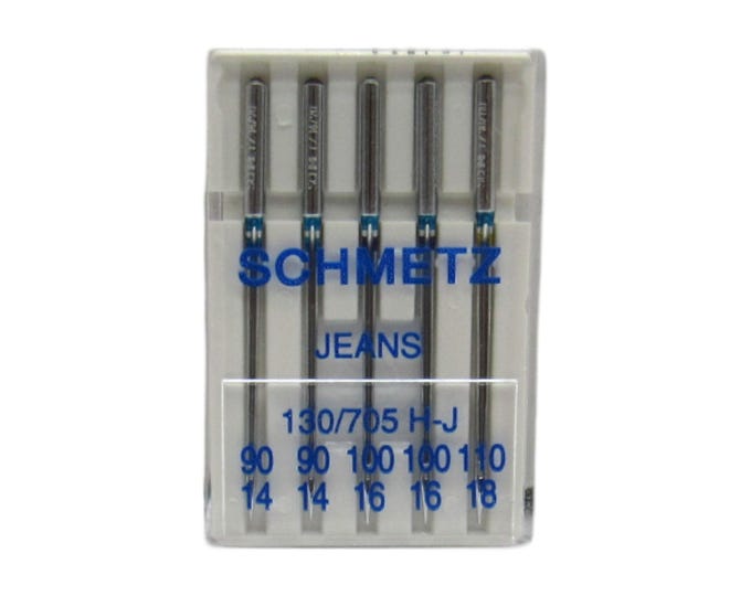 Schmetz Denim Jeans Sewing Machine Needles 15x1 Size 14, 16, 18