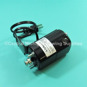 Alphasew Sewing Machine Motor 9000 rpms L-Bracket 1.5 Amp Fits Many