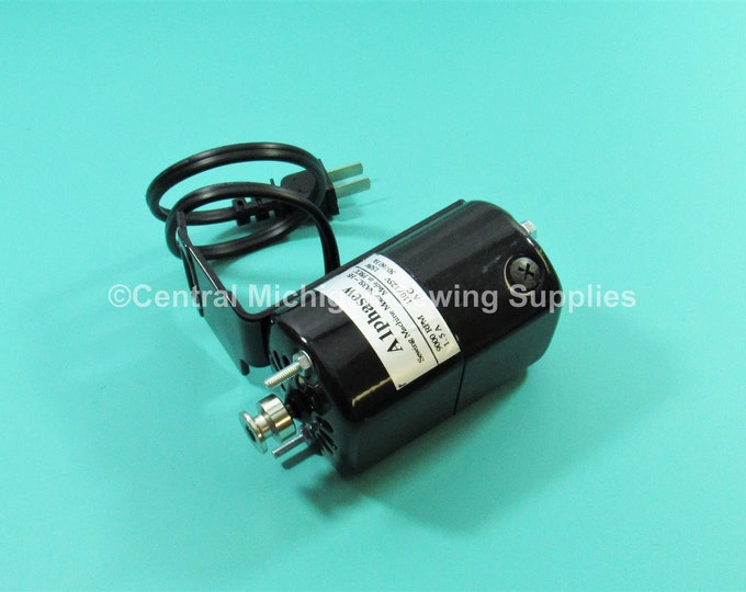 Alphasew Sewing Machine Motor 9000 rpms L-Bracket 1.5 Amp Fits Many