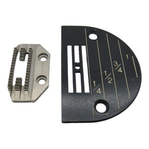 Needle Plate and Feed Dog Set Singer Industrial Sewing Machine Part # 149159, 20160 medium duty work