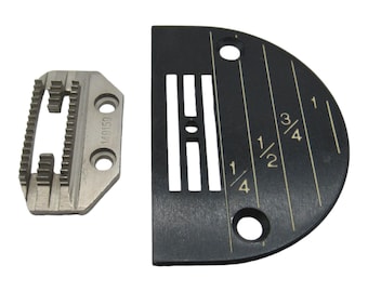Needle Plate and Feed Dog Set Singer Industrial Sewing Machine Part # 149159, 20160 medium duty work
