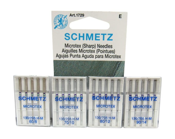 Schmetz Microtex Sewing Machine Needles Fits Most Home Machines