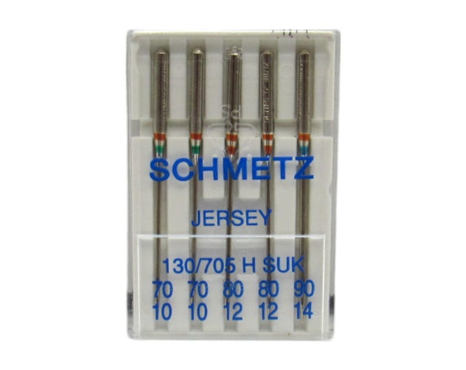 Schmetz Sewing Machine Needles Jersey Ball Point 15x1 Size 10, 12, 14