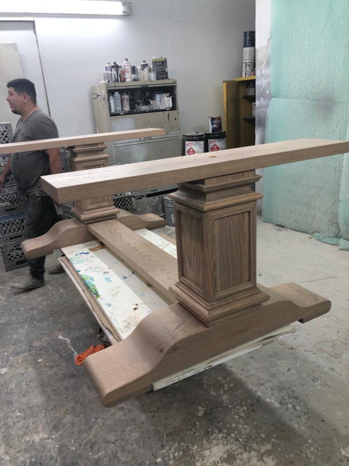 Carolina Solid Wood Table Base Etsy