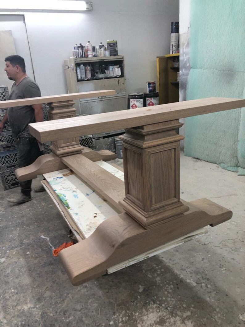 Carolina Solid Wood Table Base Etsy