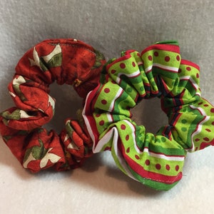 Hair Scrunchies - Holiday - Set of 2 (#SCR001.112)