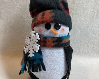 Stuffed Sock Penguin - Southwestern Color Hat and Scarf (#SE070.6)