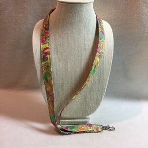 Fabric Lanyard - Multi-color Abstract (#L001.10)