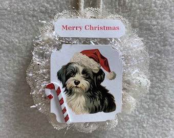 Victorian Havanese Dog Ornament (#O051.001)