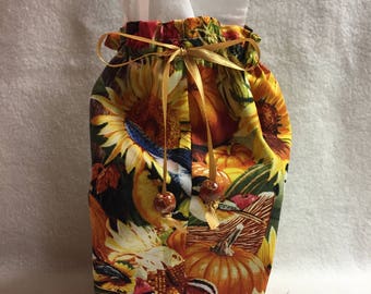 Tissue Box Cover - Birds and Sunflowers (#TC001.9)