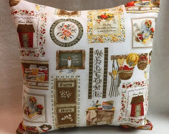 Home Sweet Home, Accent Pillow 12 x 12 (#P034)