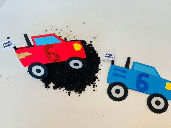 Monster Truck Invitations Monster Truck Party Monster Truck 