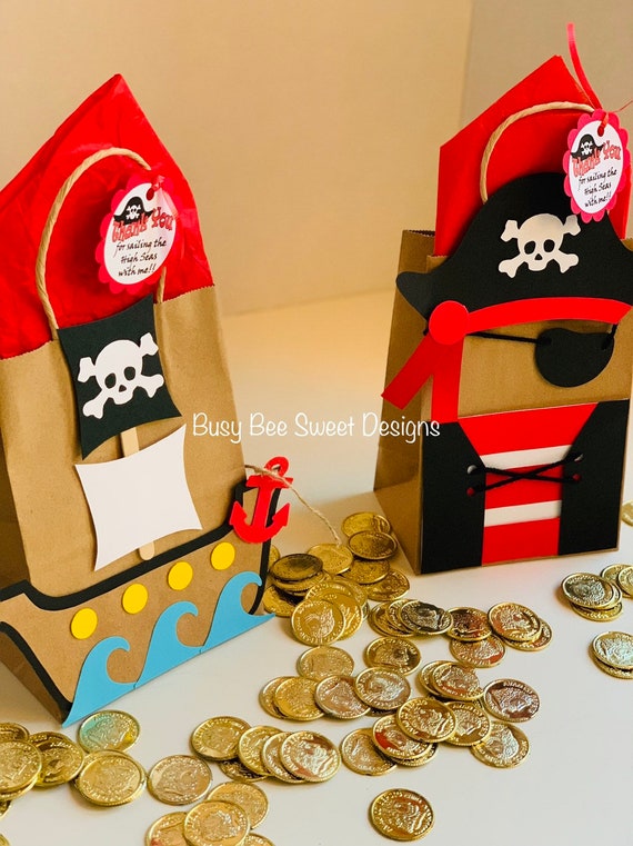 12 Pirate Goody Bags Pirate Lootbags Party Favours 12 Pirate Goody Bags Pirate Lootbags Party Favours