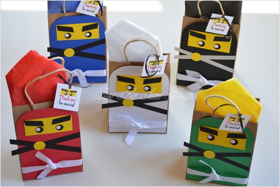 Ninjago Favor Bags / Ninjago Birthday Party Il_570xn
