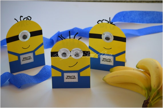 Minions Invitations / Despicable Me Party Theme / Minions Party Il_570xn