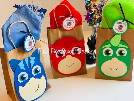 PJ Masks Favor Bags / PJ Masks Birthday Party / PJ Masks Goodie Bags Il_570xn