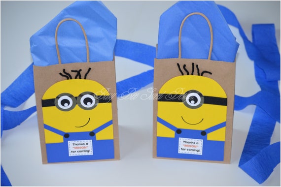 Minions Favor Bags / Despicable Me Party / Minions Birthday Party Il_570xn