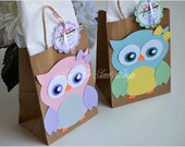 Owl Favor Bags / Owl Party Theme / Owl Birthday / Owl Goody Bags Il_170x135