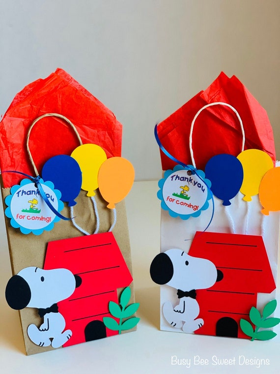 Snoopy Favor Bags / Snoopy Party / Snoopy Birthday Il_570xn