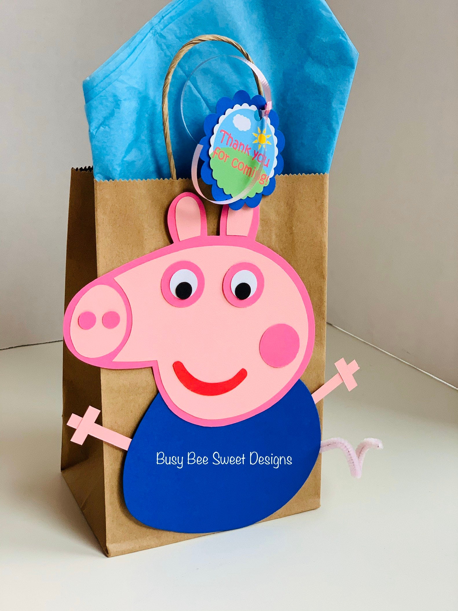 Peppa Pig Favor Bags / Peppa Pig Birthday Party / Peppa Pig Etsy