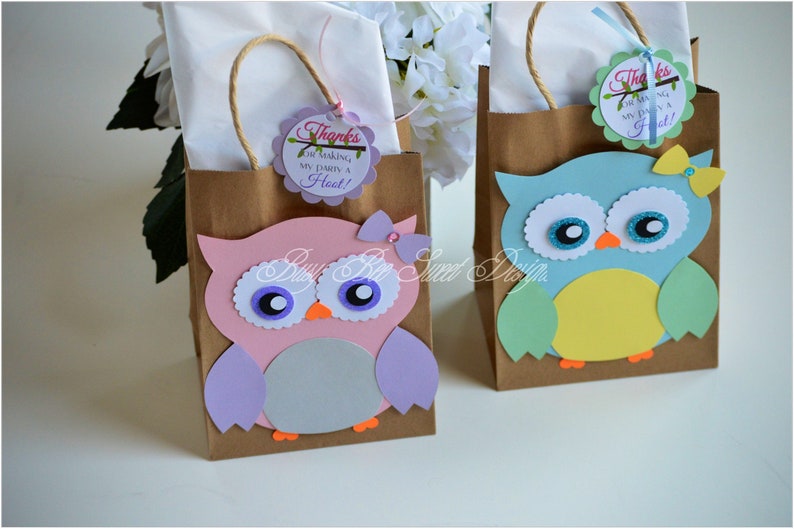 Owl Favor Bags / Owl Party Theme / Owl Birthday / Owl Goody - Etsy