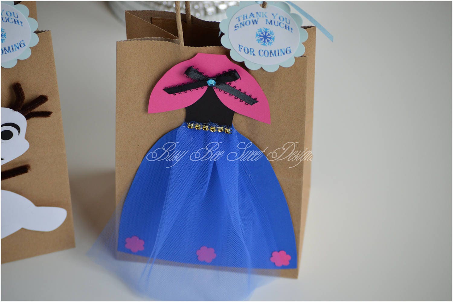 Frozen Party Favor Bags / Queen Elsa / Princess Anna / Olaf