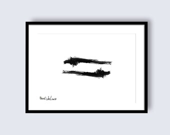 Framed Print, Yin Yang Print, Black and White Print, Black and White Art, Modern Art, Valentines day gift, Bedroom Decor, Wall Art Prints