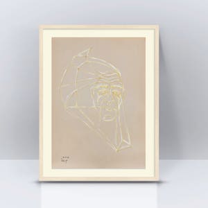 Ingelijste kunst, originele kunst aan de muur, origineel schilderij, uniek schilderij, originele kunstwerken, minimale Wall Art, moderne kunst, kunst aan de muur Decor, figuur