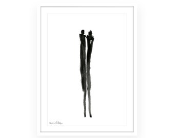Framed Print, Black and White Print, Home Decor, Valentines gift, Contemporary Art, African woman, Black Print, Modern Art, Gift for her