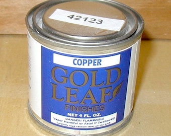 Copper paint true metallic finish gold leaf style brush roll spray professional quality metal wood ceramic