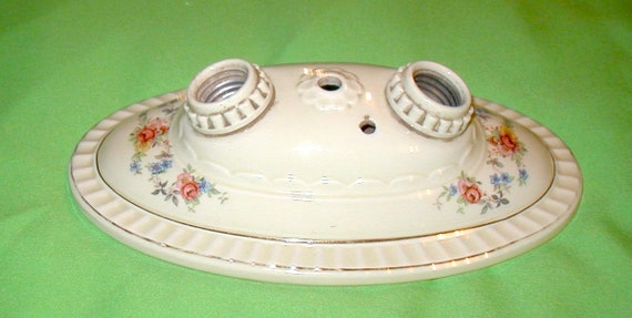 Victorian Ceiling Light Vintage Original Porcelain Light Etsy
