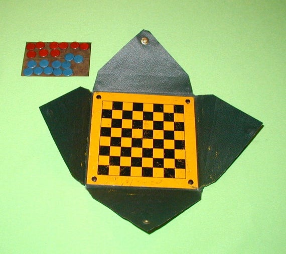 vintage checkers game