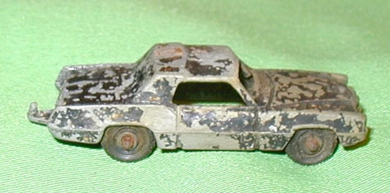 vintage die cast metal vintage toy car