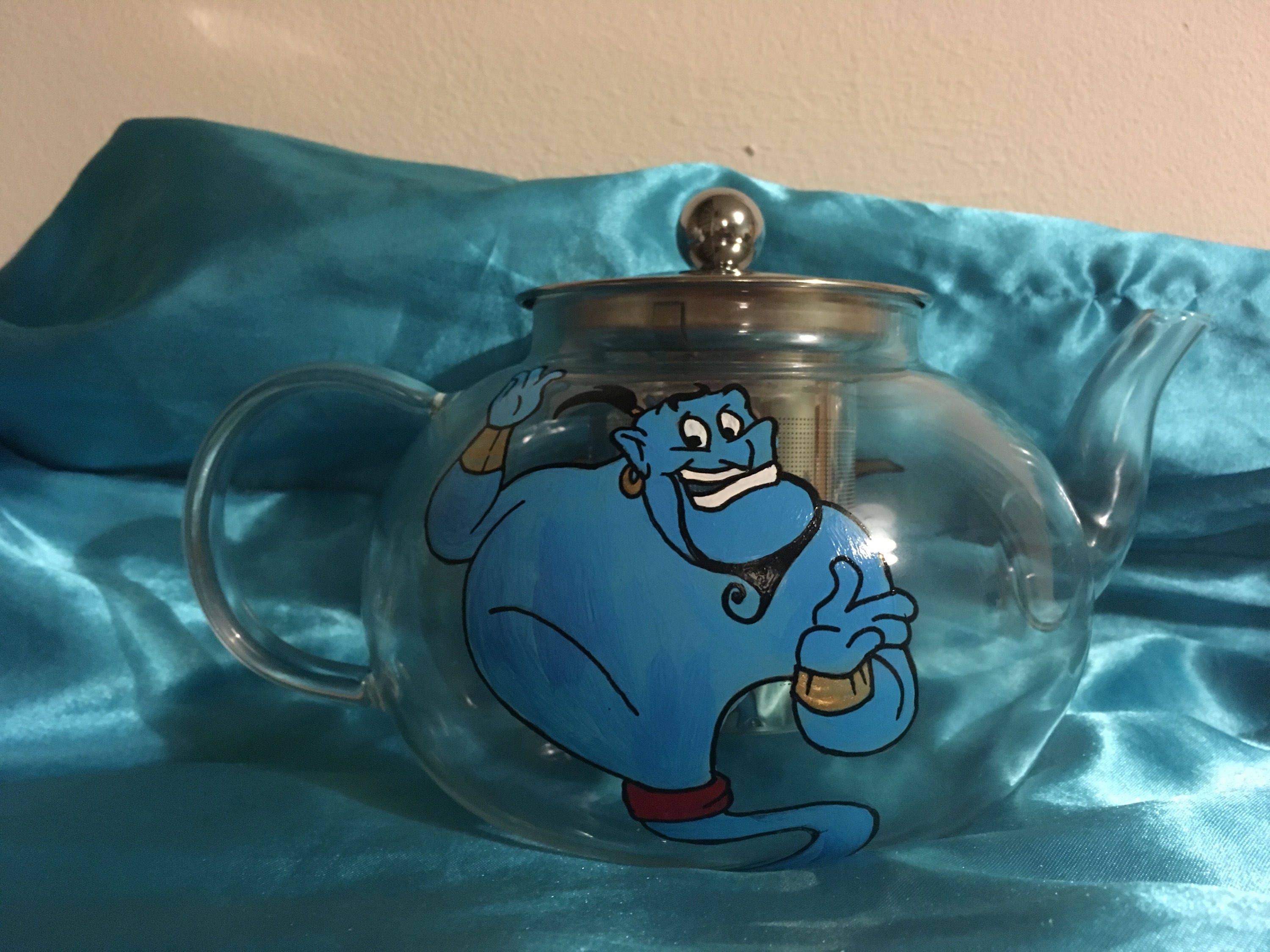 Genie Teapotaladdin Teapot.glass Tea Pot.disney Gift Etsy UK