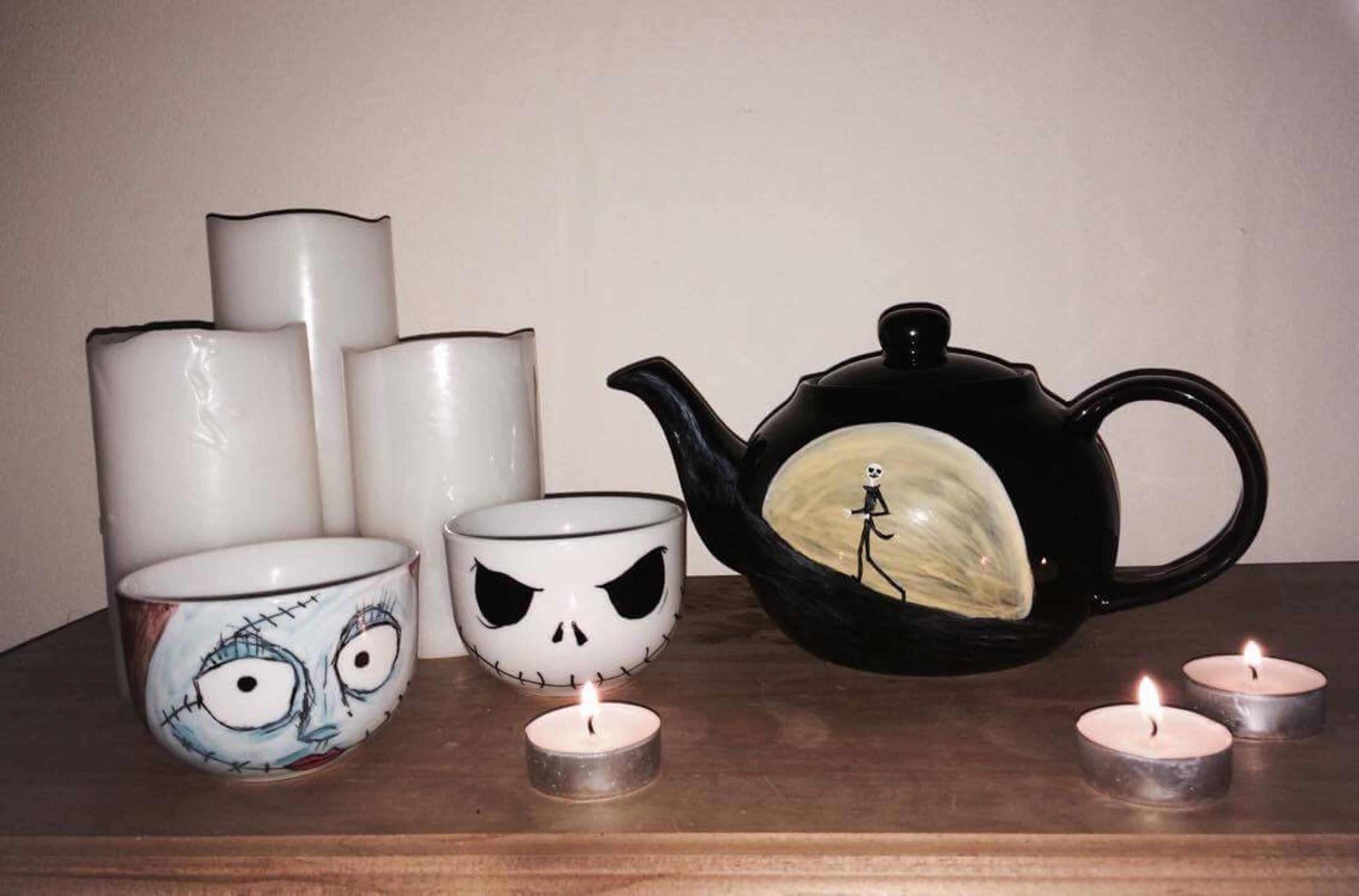 Nightmare Before Christmas Tea Setjack and Sally Teapot and 2 Etsy