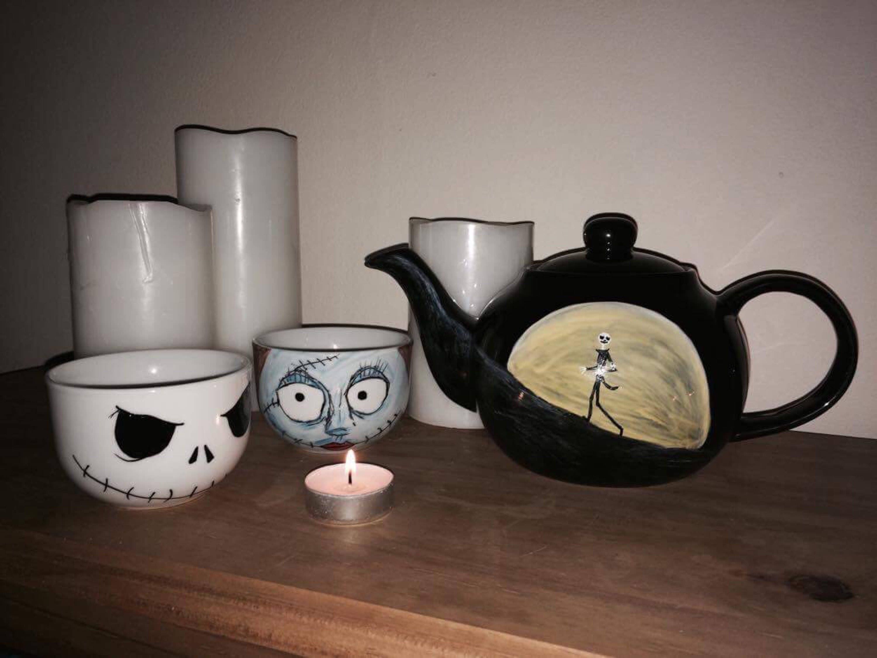 Nightmare Before Christmas Tea SetJack and Sally Teapot And 2 Etsy