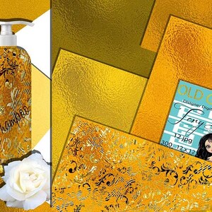 Old Gold Foil Digital Paper, Gold Digital Paper, Mustard Gold Texture, Gold Foil Texture, Gold glitter, Gold Foil, Metallic Golden Texture