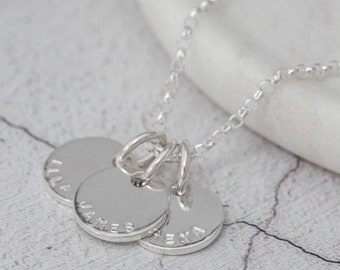Personalized Sterling Silver Name Necklace: Family Jewelry Gift