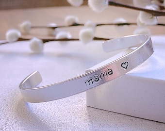 Mama bracelet, new mum, pregnancy baby shower gift, mama cuff, mum, mother, mummy jewellery