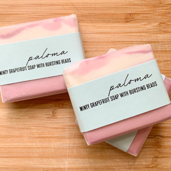 PALOMA grapefruit mint soap - soap favor - soap gift